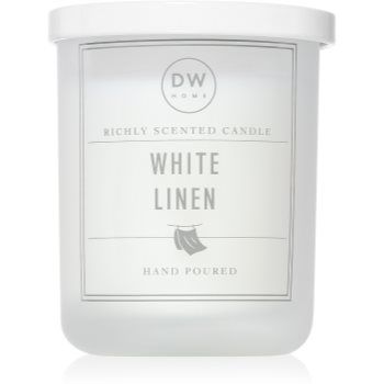 DW Home Signature White Linen lumânare parfumată