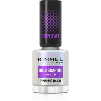 Rimmel Holographic lac de unghii/parte sus cu particule stralucitoare