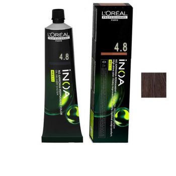 Vopsea de Par Demi-permanenta L'Oreal Professionnel Inoa 4.8 Mocha Brown, 60 ml ieftina