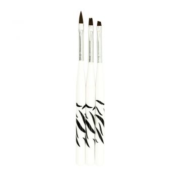 Pensule Gel / Acryl Zebra Set 3 buc ieftina