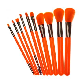 Set 10 Pensule Machiaj Oranjollie W103 Portocaliu de firma original