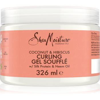 Shea Moisture Coconut & Hibiscus souffle pentru par ondulat si cret de firma original