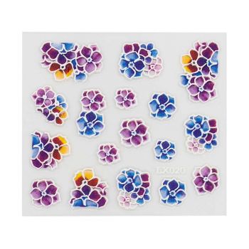Abtibild Unghii 5D Floare Multicolor, LX020 de firma original