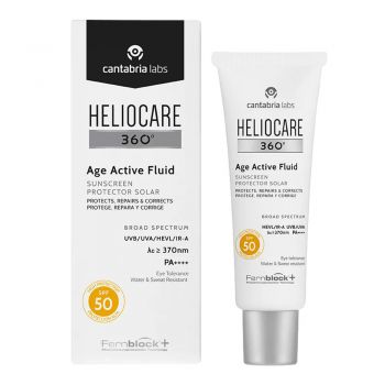 Fluid pentru protectie solara cu SPF 50 Cantabria Labs Age Active Heliocare 360, 50 ml de firma originala