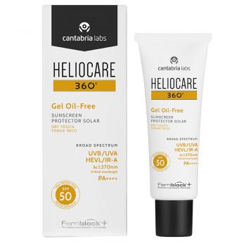 Gel cu textura uscata pentru protectie solara cu SPF 50 Cantabria Labs Heliocare 360, 50 ml