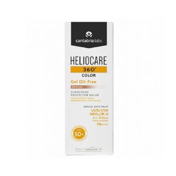 Gel pentru protectie solara cu SPF 50+ Cantabria Labs Heliocare 360 Color, 50 ml (CULOARE: Bronze)