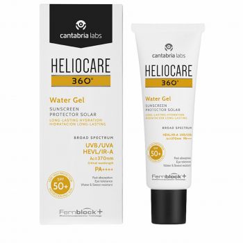 Gel protectie solara Cantabria Heliocare 360º Water Gel SPF50+, rezistent la apa, 50 ml ieftina