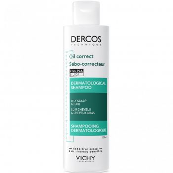 Sampon-tratament sebocorector pentru scalp cu exces de sebum Vichy Dercos, 200 ml (Gramaj: 200 ml) ieftin