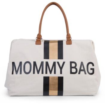 Childhome Mommy Bag Off White / Black Gold geantă de schimbat scutece