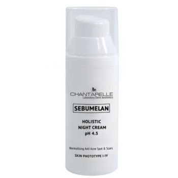 Crema de noapte pentru normalizarea si iluminarea pielii Chantarelle Sebumelan Holistic Night Cream pH 4.5, 50 ml de firma originala