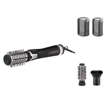 Perie rotativa ROWENTA Brush Activ' Dry & Style CF9550F0 1000 W generator de ioni jet de aer rece inel de agatare negru