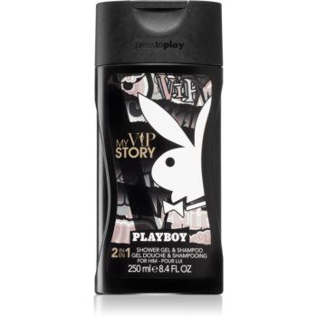 Playboy My VIP Story 2 in 1 gel de dus si sampon pentru bărbați