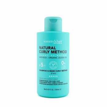 Sampon si masca 2 in 1 fara sulfati pentru par cret Curly Method Somnis, 250 ml