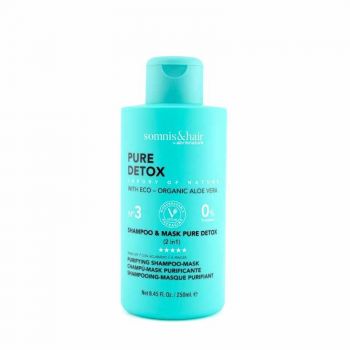 Sampon si Masca 2 in 1 pentru toate tipurile de par Pure Detox Somnis, 250 ml