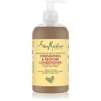 Shea Moisture Jamaican Black Castor Oil Strengthen & Restore balsam pentru intarirea si regenerarea parului pentru par si scalp deteriorat