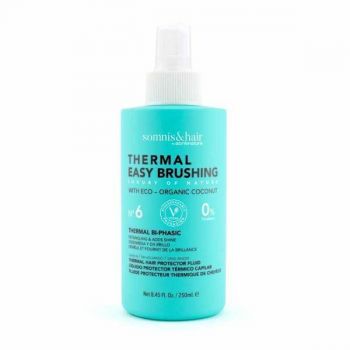 Spray bifazic cu ulei de cocos protectie termica si pieptanarea usoara a parului Thermal Easy Brushing Somnis, 250 ml