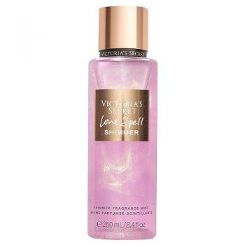 Spray de corp stralucitor, Victoria's Secret, Love Spell Shimmer, Cherry Blossom & Fresh Peach, 250 ml ieftina