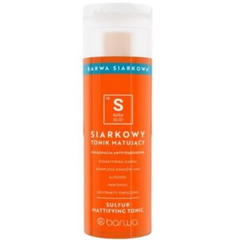 Tonic matifiant anti-acneic matifiant cu sulf, Barwa Cosmetics, 200 ml de firma originala