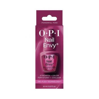 Tratament pentru intarirea unghiilor si culoare, OPI, Nail Envy, Powerfull Pink, 15ml de firma original