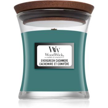 Woodwick Evergreen Cashmere lumânare parfumată