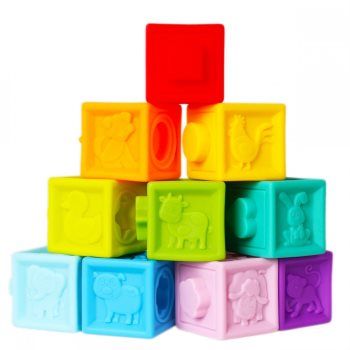 Bam-Bam Rubber Blocks cuburi de jucărie moi și senzoriale