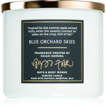 Bath & Body Works Blue Orchard Skies lumânare parfumată