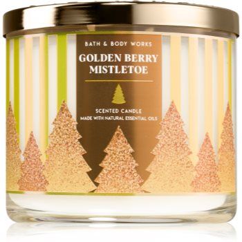 Bath & Body Works Golden Berry Mistletoe lumânare parfumată