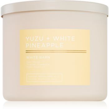 Bath & Body Works Yuzu + White Pineapple lumânare parfumată ieftin