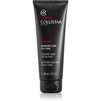 Collistar Man Face and Beard Cleansing Scrub peeling pentru curatarea pielii inainte de barbirit