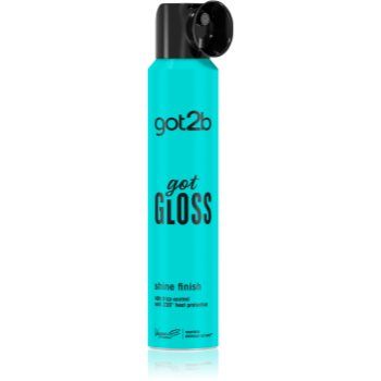 got2b got Gloss Shine Finish spray pentru protecția termică a părului pentru un par stralucitor si catifelat