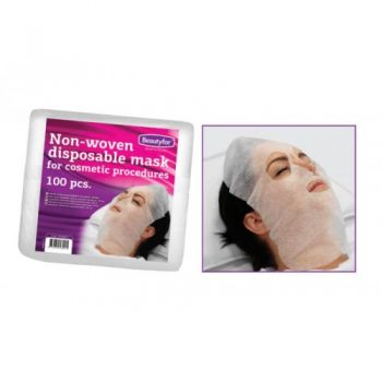 Masca de unica folosinta din material netesut - Beautyfor Non-woven Pre-Cut Disposable Facial Masks, 100 buc ieftin