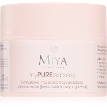 MIYA Cosmetics myPUREexpress masca de curatare pentru reducerea sebumului si minimalizarea porilor