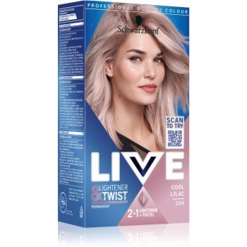 Schwarzkopf LIVE Lightener & Twist Culoare permanenta pentru par pentru decolorarea părului de firma original