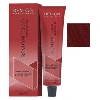 Vopsea Permanenta - Revlon Professional Revlonissimo Colorsmetique Ker-Ha Complex Permanent Hair Color, nuanta 55.60 Intense Dark Red, 60 ml ieftina