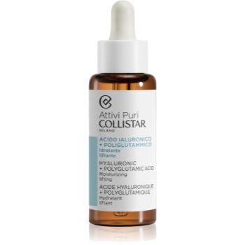 Collistar Attivi Puri Hyaluronic + Polyglutamic Acid Serum ser facial cu efect de lifting cu acid hialuronic