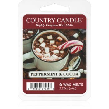 Country Candle Peppermint & Cocoa ceară pentru aromatizator
