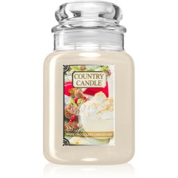 Country Candle White Chocolate Cheesecake lumânare parfumată de firma original