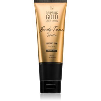 Dripping Gold Luxury Tanning Body Tune lotiune autobronzanta pentru corp si fata cu efect imediat ieftina