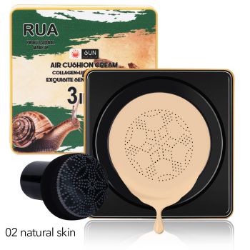 Fond de Ten Air Cusion Cream 3 in 1 Collagen RUA, 02 Natural Skin la reducere