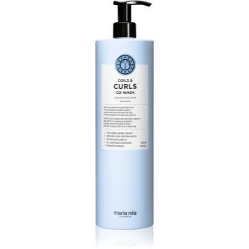 Maria Nila Coils & Curls Co-Wash sampon si balsam pentru par ondulat si cret