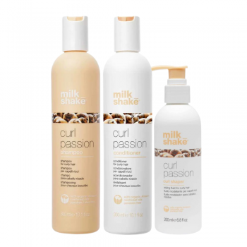 Milk Shake Curl Passion - Pachet par cret/ondulat sh 300ml + cond 300ml + shaper 200ml