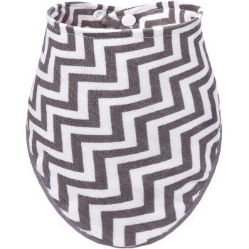 T-TOMI BIO Bamboo Bibs Grey Roofs bavețică