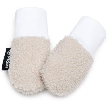 T-TOMI TEDDY Gloves Cream mănuși pentru nou-nascuti si copii