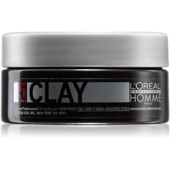 L’Oréal Professionnel Homme 5 Force Clay lut modelator fixare puternică