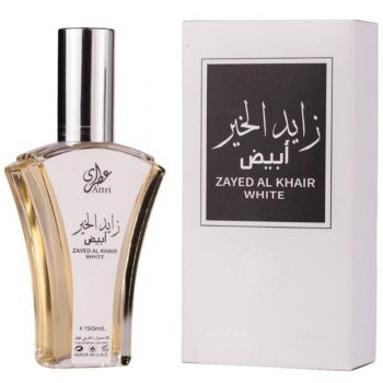 Apa de Parfum pentru Barbati - Attri EDP Zayed Al Khair White, 50 ml