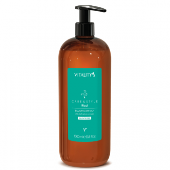 Sampon pentru par ondulat sau cret Vitality's Care&Style Ricci Bloom Shampoo 1000ml