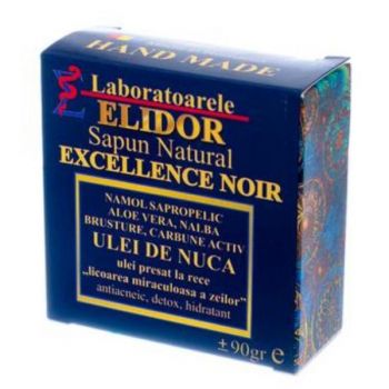 Sapun Solid Excellence Noir Elidor, 90 g