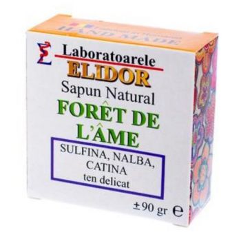 Sapun Solid pentru ten delicat cu sulfina, nalba, catina Foret De L’ame Elidor, 90 g