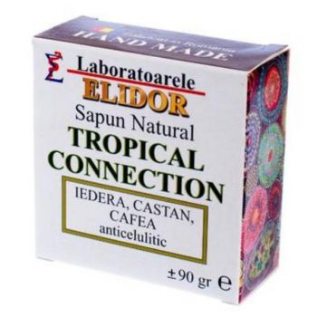 Sapun Solid anticelulitic cu iedera, castan, cafea Tropical Connection Elidor, 90 g de firma original