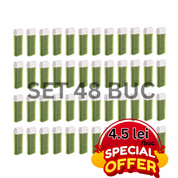 Set 48 cartuse cu ceara epilat - Emmeci Cosmetici - VERZI de firma originala